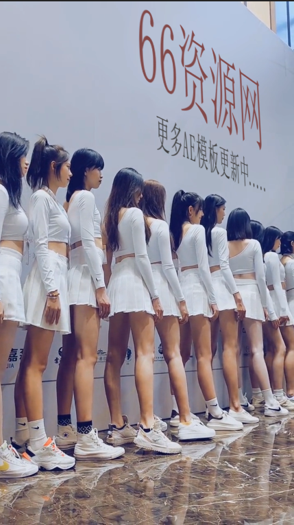 1280-一群美女模特站着